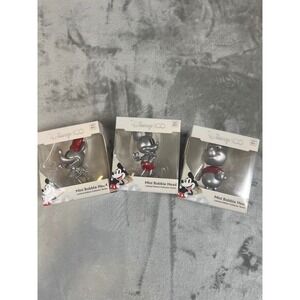 Disney 100 Mini Bobble Head Set Mickey Minnie Winnie Pooh Limited Edition 3pc